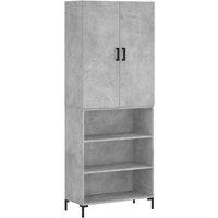 Berkfield Home Highboard Concrete Grey 69.5x34x180 cm Engineered Wood
