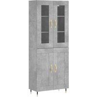 Berkfield Home Highboard Concrete Grey 69.5x34x180 cm Engineered Wood