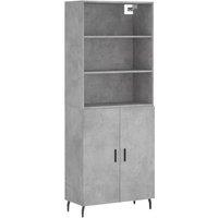 Berkfield Home Highboard Concrete Grey 69.5x34x180 cm Engineered Wood