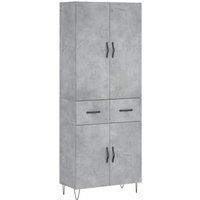 Berkfield Home Highboard Concrete Grey 69.5x34x180 cm Engineered Wood