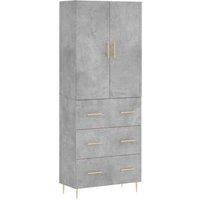 Berkfield Home Highboard Concrete Grey 69.5x34x180 cm Engineered Wood