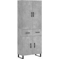 Berkfield Home Highboard Concrete Grey 69.5x34x180 cm Engineered Wood
