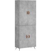 Berkfield Home Highboard Concrete Grey 69.5x34x180 cm Engineered Wood