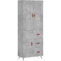 Berkfield Home Highboard Concrete Grey 69.5x34x180 cm Engineered Wood