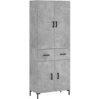 Berkfield Home Highboard Concrete Grey 69.5x34x180 cm Engineered Wood