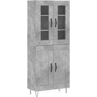 Berkfield Home Highboard Concrete Grey 69.5x34x180 cm Engineered Wood