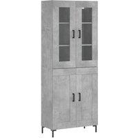 Berkfield Home Highboard Concrete Grey 69.5x34x180 cm Engineered Wood