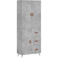 Berkfield Home Highboard Concrete Grey 69.5x34x180 cm Engineered Wood