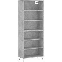 Berkfield Home Highboard Concrete Grey 69.5x32.5x180 cm Engineered Wood