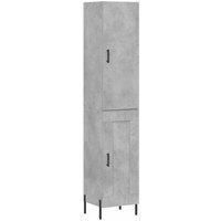 Berkfield Home Highboard Concrete Grey 34.5x34x180 cm Engineered Wood