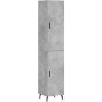 Berkfield Home Highboard Concrete Grey 34.5x34x180 cm Engineered Wood