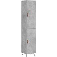 Berkfield Home Highboard Concrete Grey 34.5x34x180 cm Engineered Wood