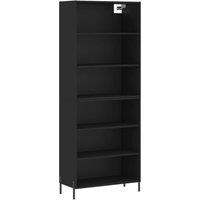Berkfield Home Highboard Black 69.5x32.5x180 cm Engineered Wood