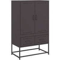 Berkfield Home Highboard Black 68x39x111.5 cm Steel