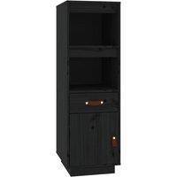 Berkfield Home Highboard Black 34x40x108, 5 cm Solid Wood Pine