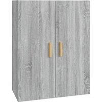 Berkfield Home Hanging Wall Cabinet Grey Sonoma 69.5x34x90 cm