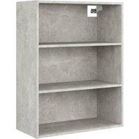 Berkfield Home Hanging Wall Cabinet Concrete Grey 69.5x32.5x90 cm
