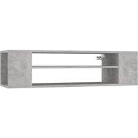 Berkfield Home Hanging TV Cabinet Concrete Grey 100x30x26.5 cm Engineered Wood
