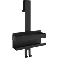 Berkfield Home Hanging Shower Caddy Matt Black Brushed 304 Stainless Steel