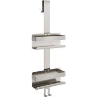 Berkfield Home Hanging Shower Caddy Brushed 304 Stainless Steel in Silver