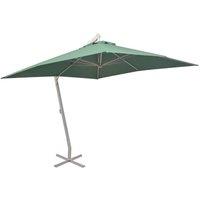 Berkfield Home Hanging Parasol 300x300 cm Green Aluminium Pole