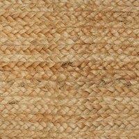 Berkfield Home Handmade Rug Jute Natural 160x230 cm in Brown | Size: 100 cm diameter