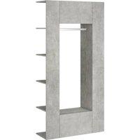 Berkfield Home Hallway Cabinets 2 pcs Concrete Grey Engineered Wood