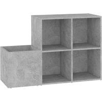 Berkfield Home Hall Shoe Cabinet Concrete Grey 105x35.5x70 cm Engineered Wood