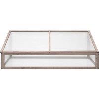 Berkfield Home Greenhouse Grey 110x58.5x39 cm Fir Wood