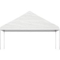 Berkfield Home Gazebo with Roof White 5.88x2.23x3.75 m Polyethylene