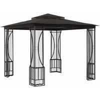 Berkfield Home Gazebo with Nets 300x300x265 cm Anthracite in Black | Size: 300 x 300 x 265 cm