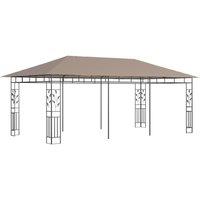Berkfield Home Gazebo with Mosquito Net 6x3x2.73 m Taupe 180 g/m in Beige