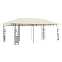 Berkfield Home Gazebo with Mosquito Net 6x3x2.73 m Cream in Beige