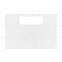 Berkfield Home Gazebo Sidewalls with Windows 2 pcs White