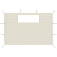 Berkfield Home Gazebo Sidewalls with Windows 2 pcs Cream in Beige