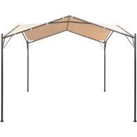 Berkfield Home Gazebo Pavilion Tent Canopy 4x4 m Steel Beige