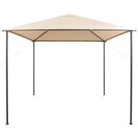 Berkfield Home Gazebo Pavilion Tent Canopy 3x3 m Steel Beige