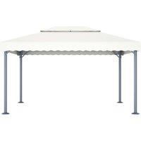 Berkfield Home Gazebo 400x300 cm Cream Aluminium in Beige