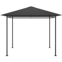 Berkfield Home Gazebo 3x3x2.7 m Anthracite 180 g/m in Black