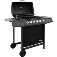 Berkfield Home Gas BBQ Grill with 6 Burners Black (FR/BE/IT/UK/NL only)