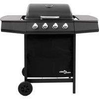 Berkfield Home Gas BBQ Grill with 4 Burners Black (FR/BE/IT/UK/NL only)