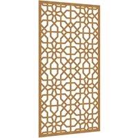 Berkfield Home Garden Wall Decoration 105x55 cm Corten Steel Moorish Design in Brown