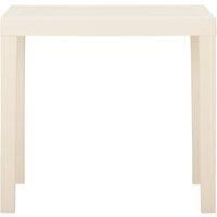 Berkfield Home Garden Table White 79x65x72 cm Plastic | Size: 79 x 65 x 72 cm