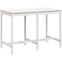 Berkfield Home Garden Table White 159.5x82.5x110 cm Solid Wood Pine
