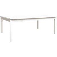 Berkfield Home Garden Table White 121x82.5x45 cm Solid Wood Pine