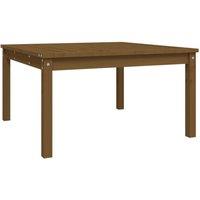 Berkfield Home Garden Table Honey Brown 82.5x82.5x45 cm Solid Wood Pine