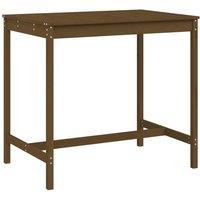Berkfield Home Garden Table Honey Brown 121x82.5x110 cm Solid Wood Pine