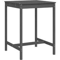 Berkfield Home Garden Table Grey 82.5x82.5x110 cm Solid Wood Pine