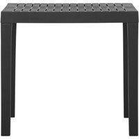 Berkfield Home Garden Table Grey 79x65x72 cm Plastic | Size: 79 x 65 x 72 cm