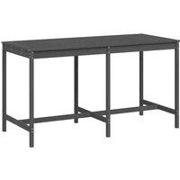 Berkfield Home Garden Table Grey 203.5x90x110 cm Solid Wood Pine